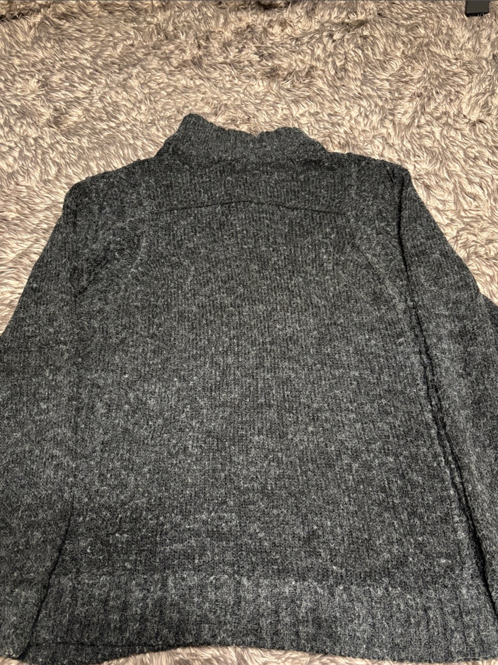 Roots 73 Athletics Men’s XL Charcoal Grey Knit Button Mock Neck Sweater - Picture 6 of 6